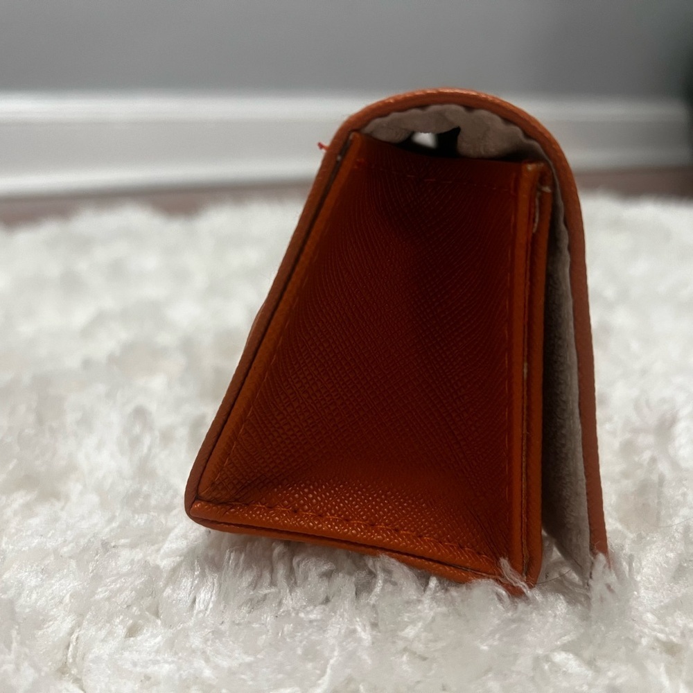 Tory Burch Vibrant Orange glasses case - Picture 2 of 5